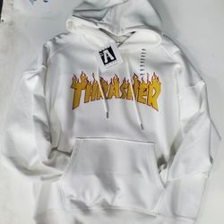 Thrasher HOODIE WHITE 