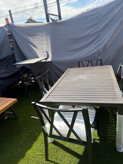 Outdoor Patio Dining Table and Chairs Set