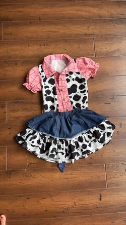 Girls Cowgirl Costume Dress Set