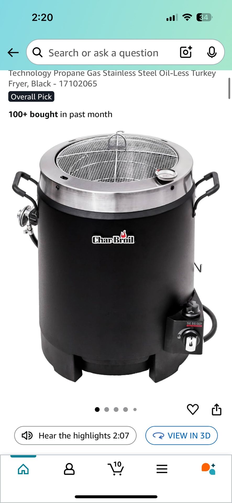 28 Pound Turkey Fryer - Oil Less! Used A Handful Of Times