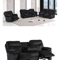 New Bravo Three-Piece Reclining Set With Free Delivery