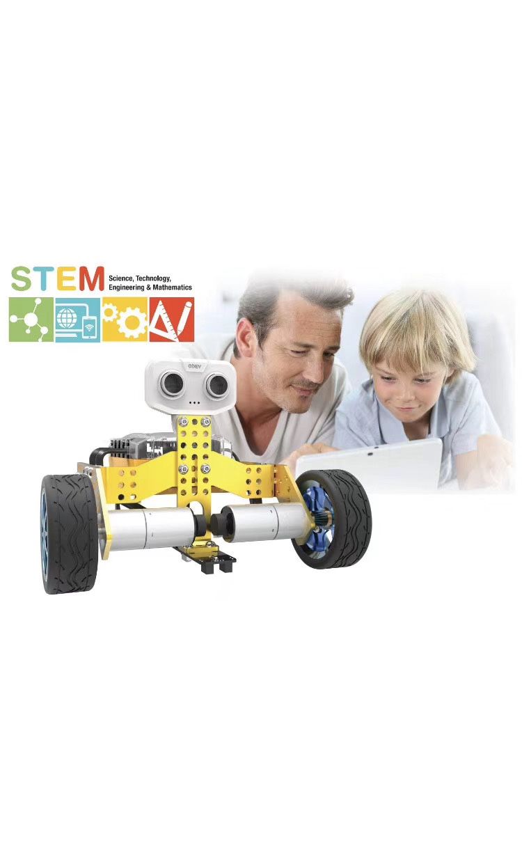 Tenergy ODEV Tomo STEM Toy 2-in-1 Robot Kit DIY Robotic Transformable and Programmable APP Controlled Building Kit for Kids Age 14+