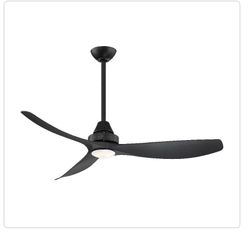 Levanto 52 in. Integrated LED Indoor/Outdoor Matte Black Ceiling Fan with Light Kit and Remote Control