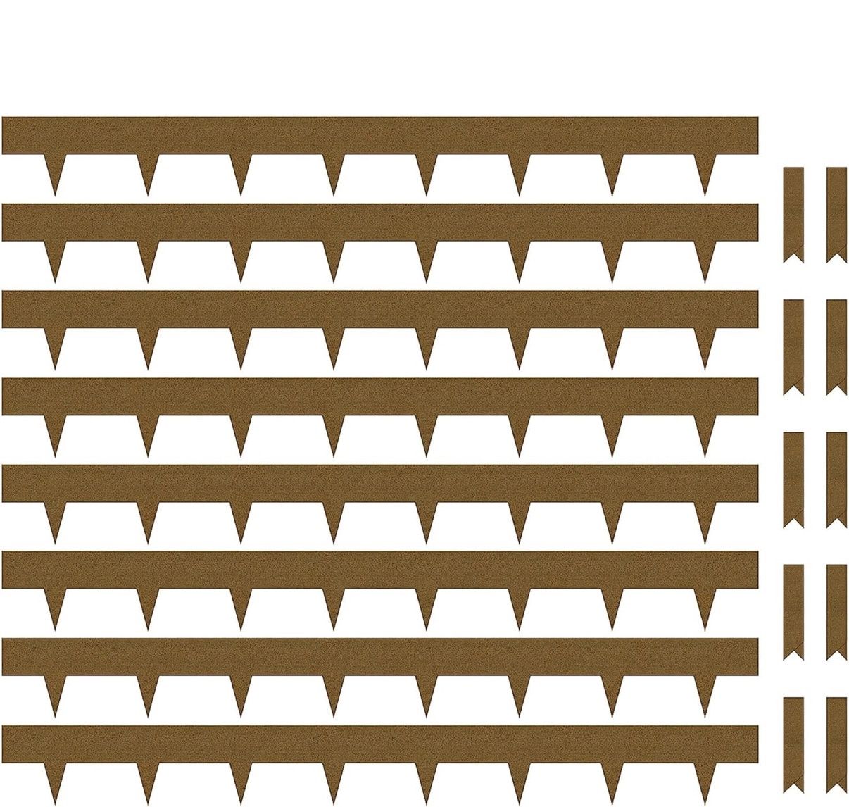 8-Pack Corten Steel Landscape Lawn Edging 