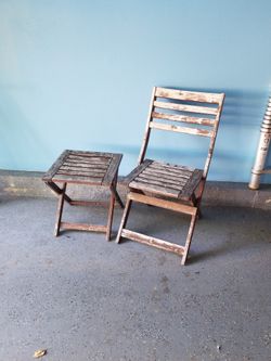 IKEA Outdoor Chair And Small Table / Stool
