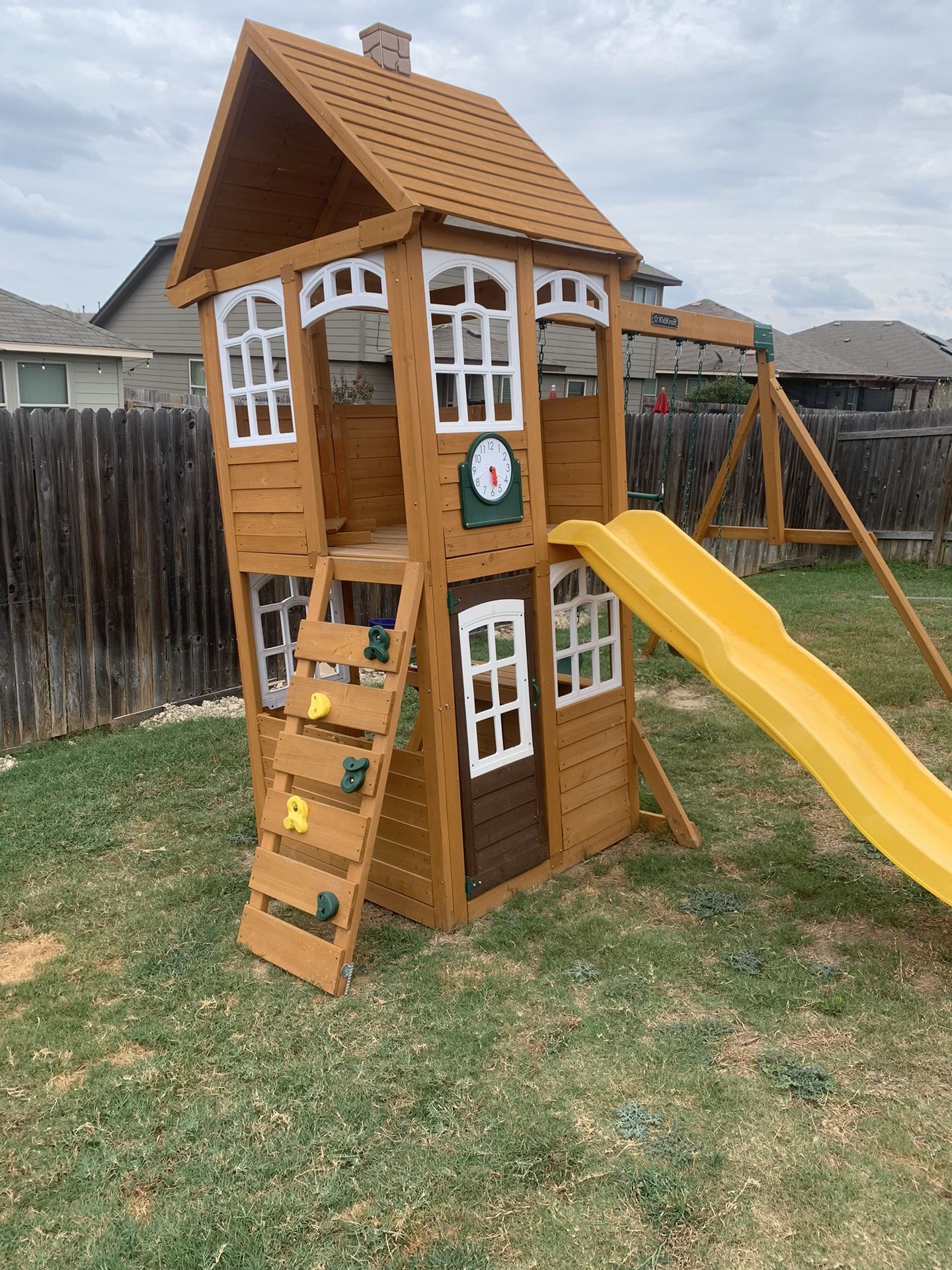 Wooden kids Swing set