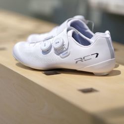 New Shimano RC703 cycling shoes (white,EU 42