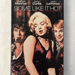 Some Like It Hot VHS New Marilyn Monroe Tony Curtis Jack Lemmon Movie Classic
