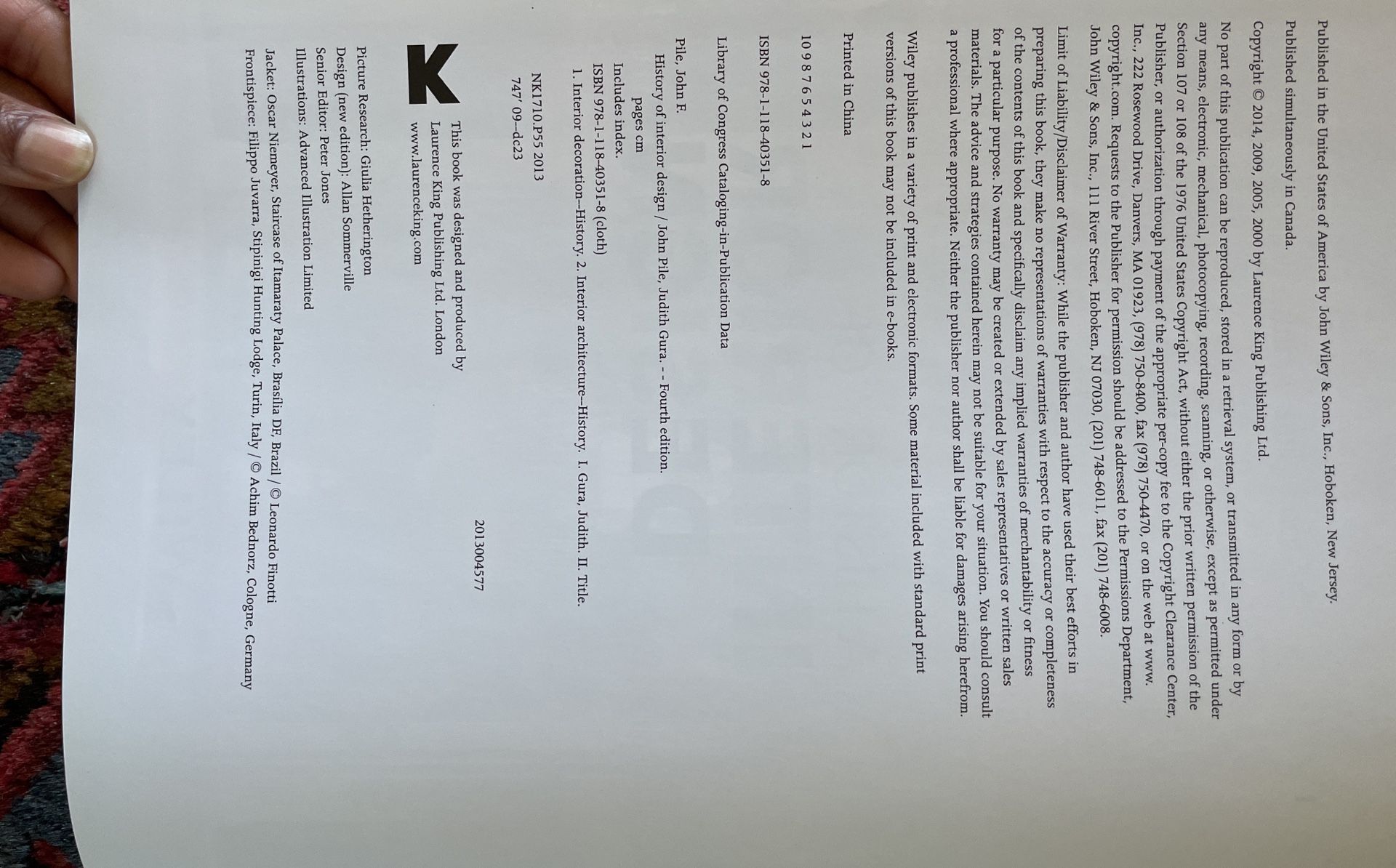 History of Interior Design, Fourth Edition John Pile And Judith Gura