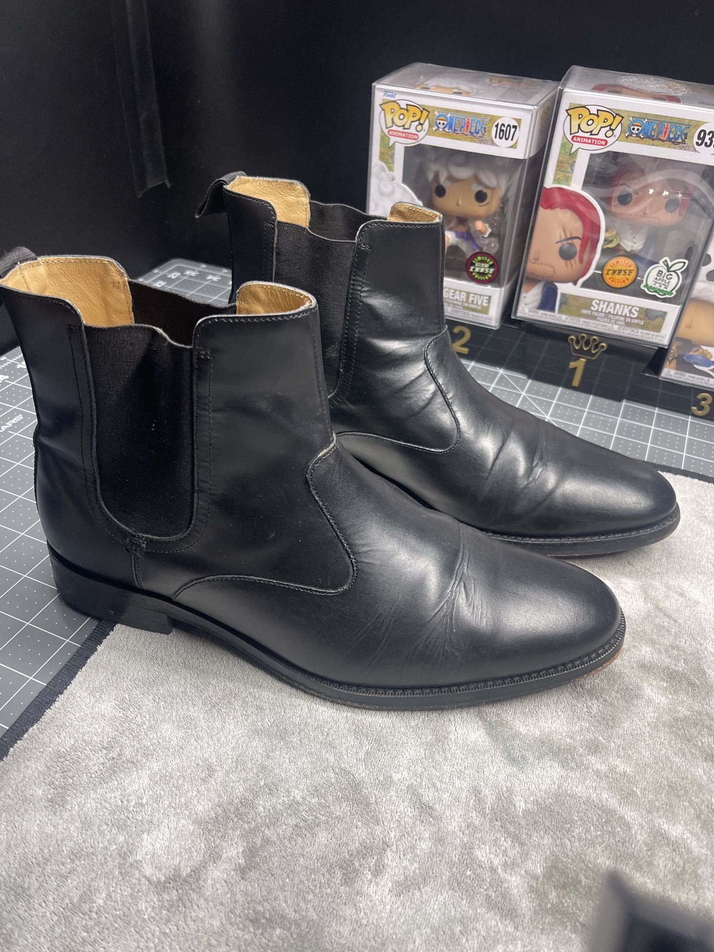 Cole Haan Leather Chelsea Boots Dress Casual Ankle Pull On Black 9.5M