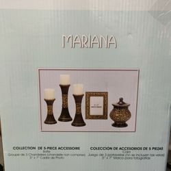 5-Piece Decorative Candle Holder Set