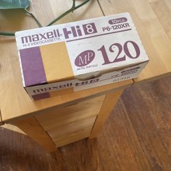 Hi 8 120 Min Videocassette Tapes 