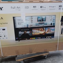 75" Screen led full array Smart 4k Ultra HDTV By Sony Bravia.  Original Box SEALED.  120htz