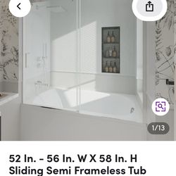 Sliding Tub Door Reversible