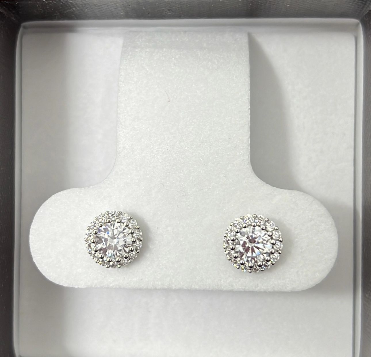 Diamond Stud Earrings, in 14k White Gold...