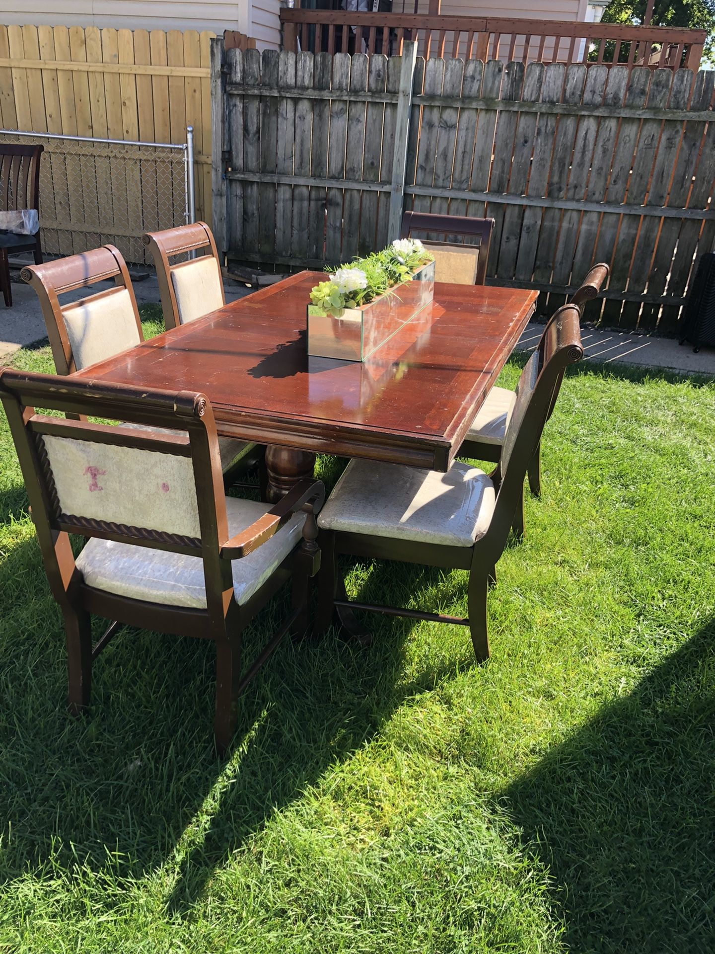 Six Chair Table Set