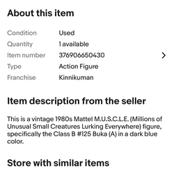 m.u.s.c.l.e. men kinnikuman figure #111 Akuma Shogun B rare wonky arm variation