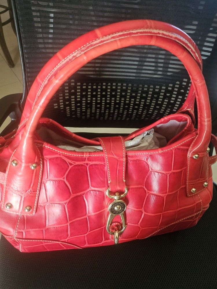 Dooney & Burke Red Crocodile Bag