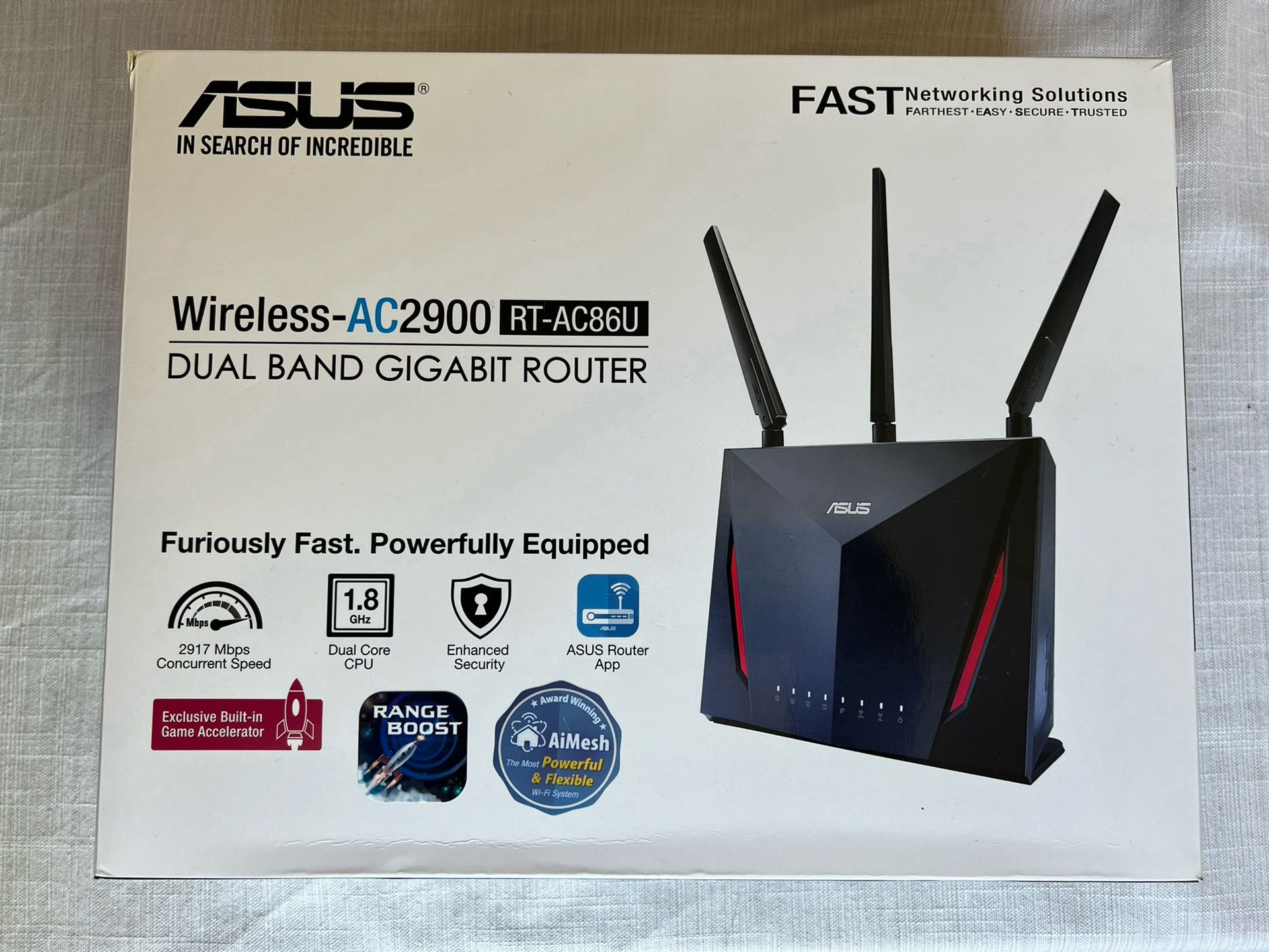 ASUS Wireless-AC2900 (RT-AC86U) Dual Band Gigabit Router