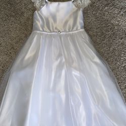 First Communion Dress  Or Flower Girl Dress White