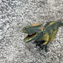 Green Tyrannosaurus Rex Dinosaur T Rex Figurine Toy 8 In Plastic Dino