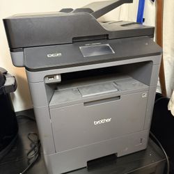 Brother Monochrome BUSINESS Laser Printer, Multifunction Printer and Copier, DCP-L5500DN, Flexible Network Co