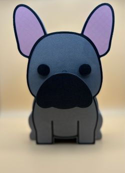 3D frenchie glasses holder