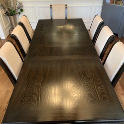 SOLD. Dining Table and 8 Chairs 