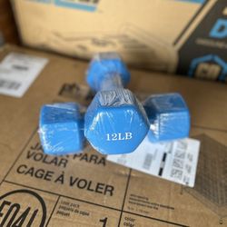 Portzon Weights Dumbbells 12lb Pair 