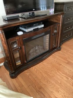 Tv Stand With Electric Fire Insert