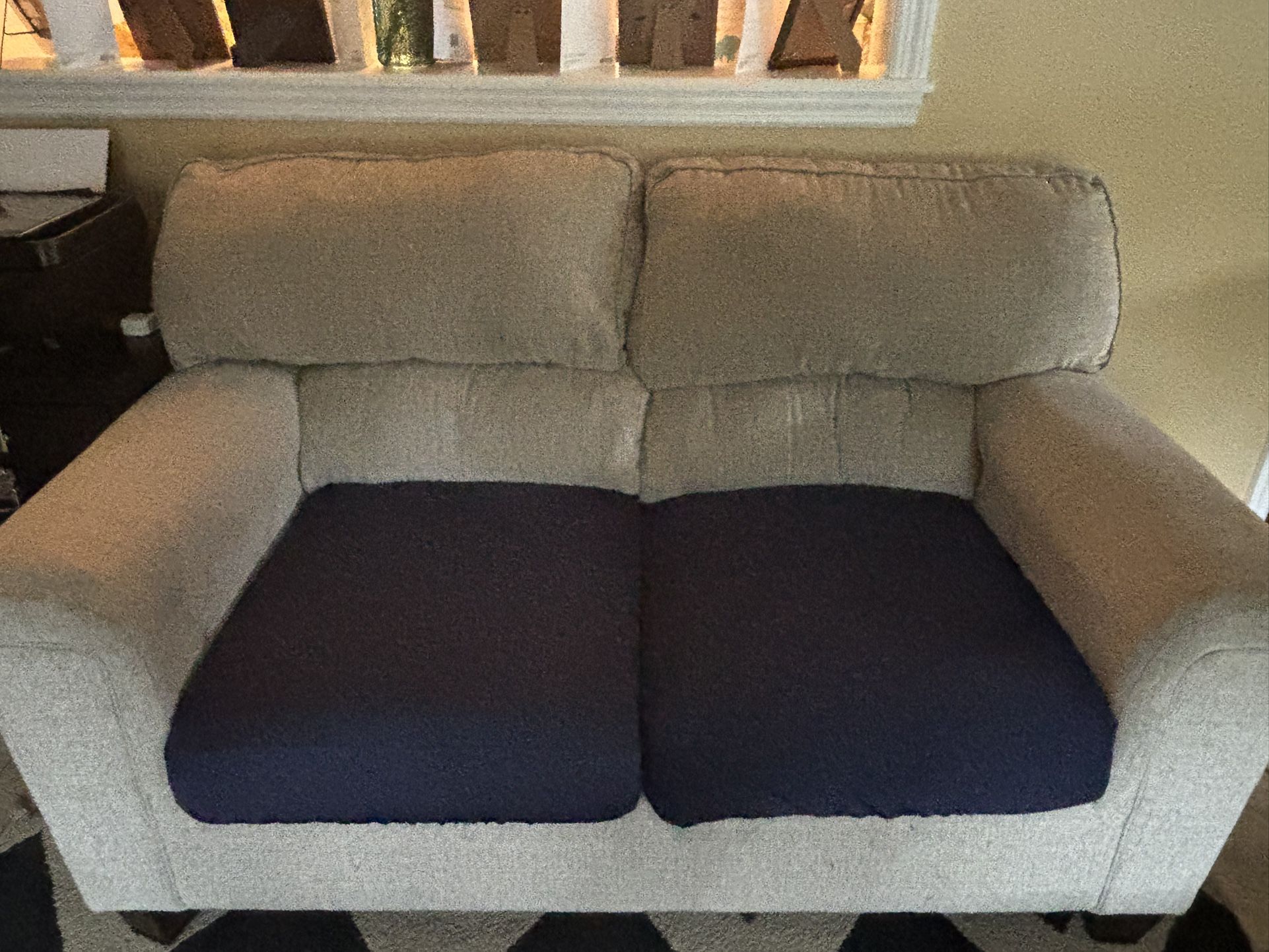 Beige Loveseat