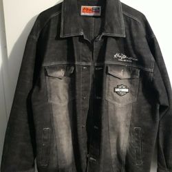 Men's Jeans Jacket & Pants Black & GRAY 2XXL