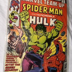 VTG MARVEL TEAM-UP #53 Key Spider-Man and The Incredible Hulk 1977 MARVEL COMICS