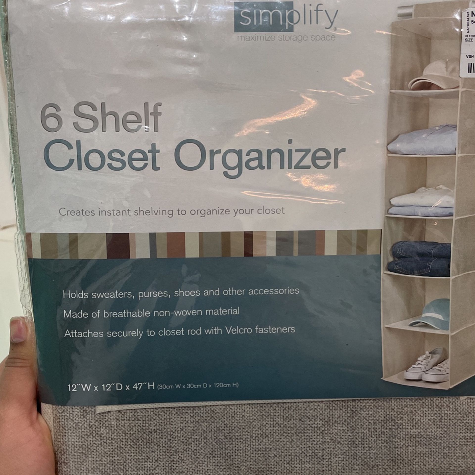6 Shelf Closet Organizer - NEW!