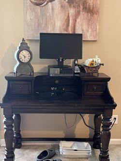 Desk And Computer
