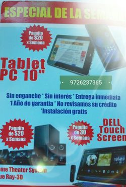 Electronica sin credito, pagos desde $20 por semana