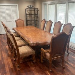 10 Person Dining Table + Chairs $1100 OBO (orig $4999)