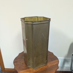 Vintage Solid Brass Umbrella Cane Stand 
