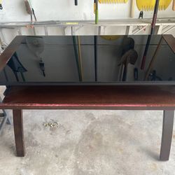 Glass top Computer Desk