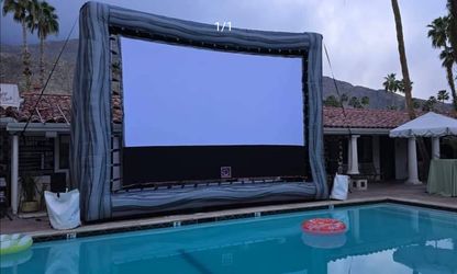 Large Commercial Grade Inflatable Outdoor Movie Projector Screen