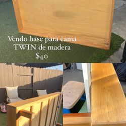 Twin Size Wood Bed Frame 