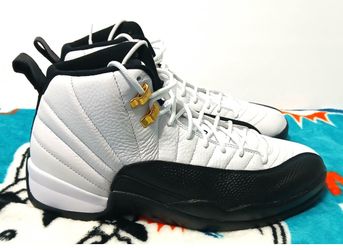 Nike Air Jordan 12 Taxi White BlackMen's Size 10.5