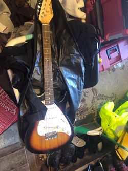 Electric guitar new acoustic guitar used