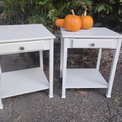 Set Of Two End Tables (Will Deliver)