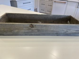 Decorative Rustic Wooden Box with Inner Plastic Box 