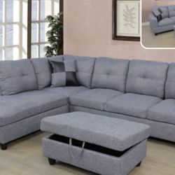 Sectional Couch . GRAY 