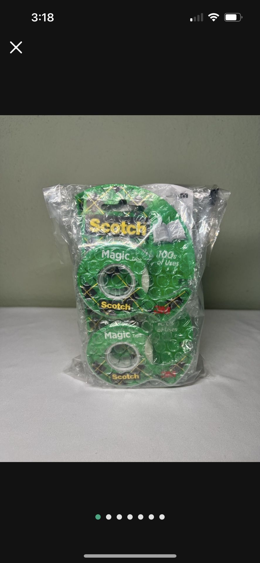 New! Scotch 6-Pack Magic Tape Dispensers