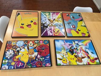 5 Pokemon Wall Decor Framed Prints