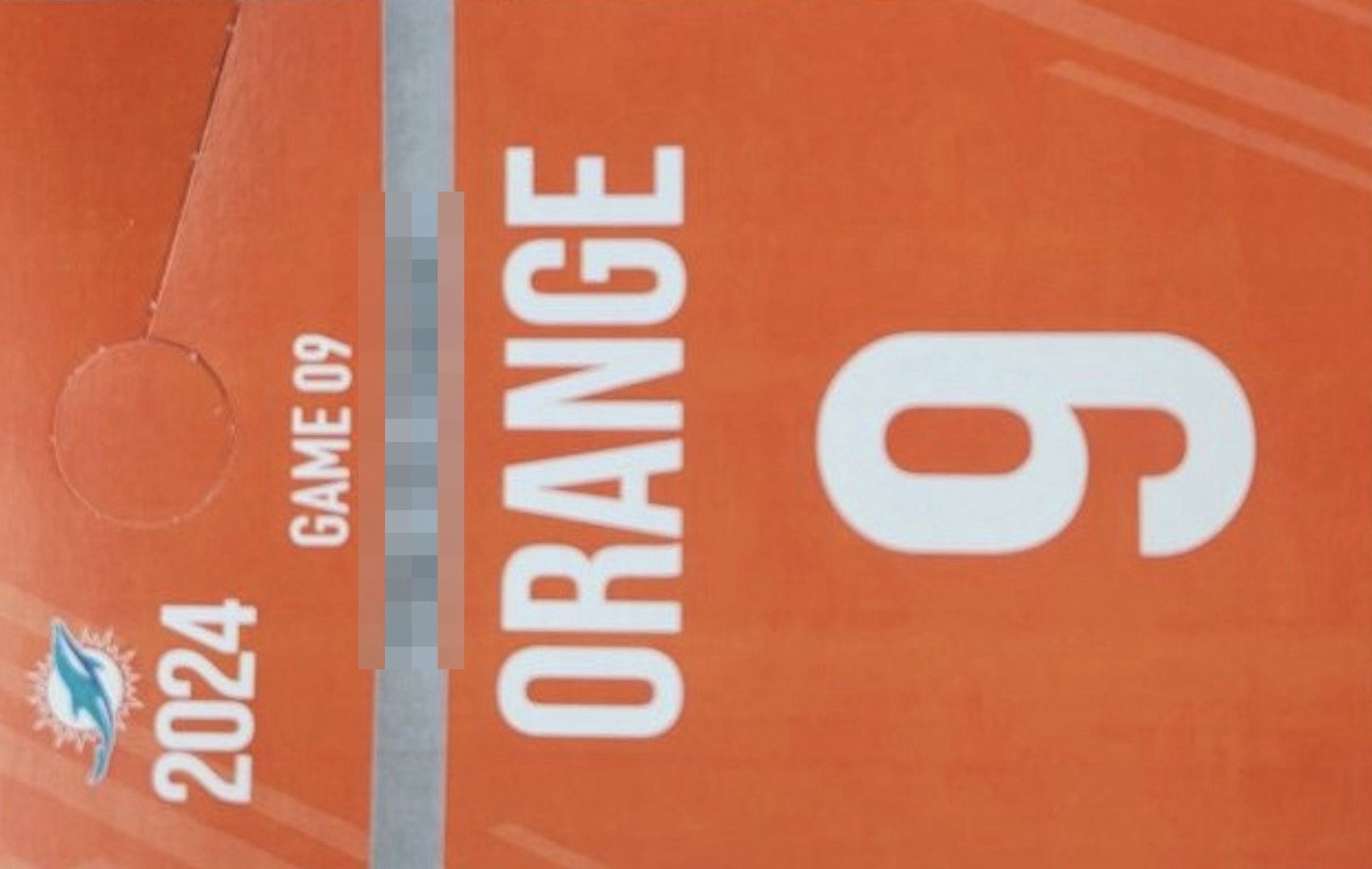 Dolphins Parking Pass Orange