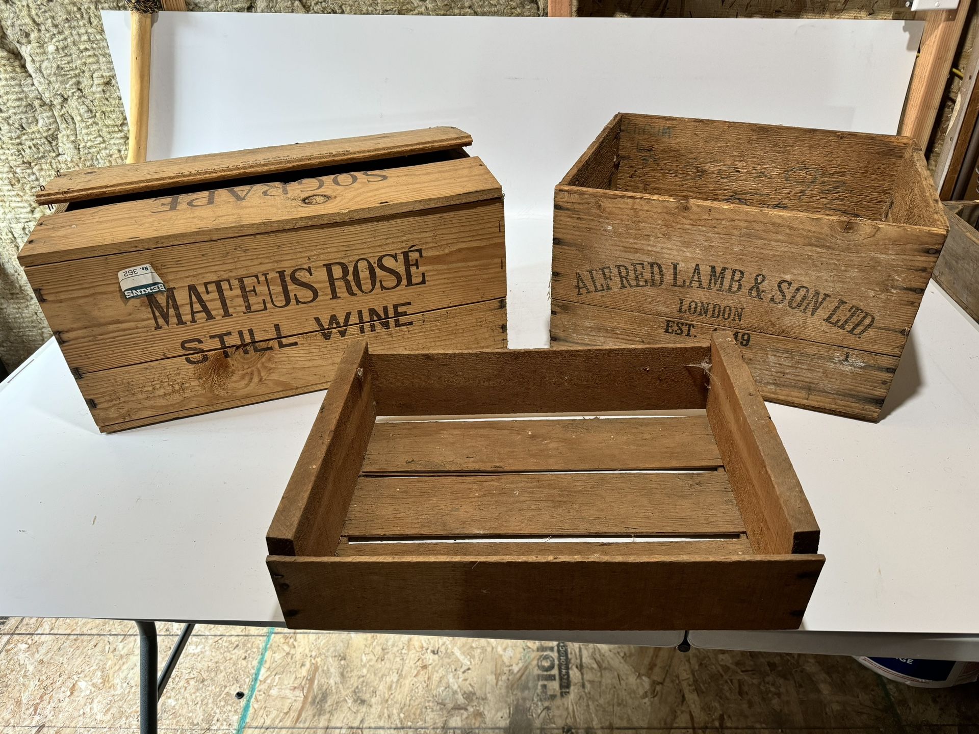 Vintage Wooden Crates